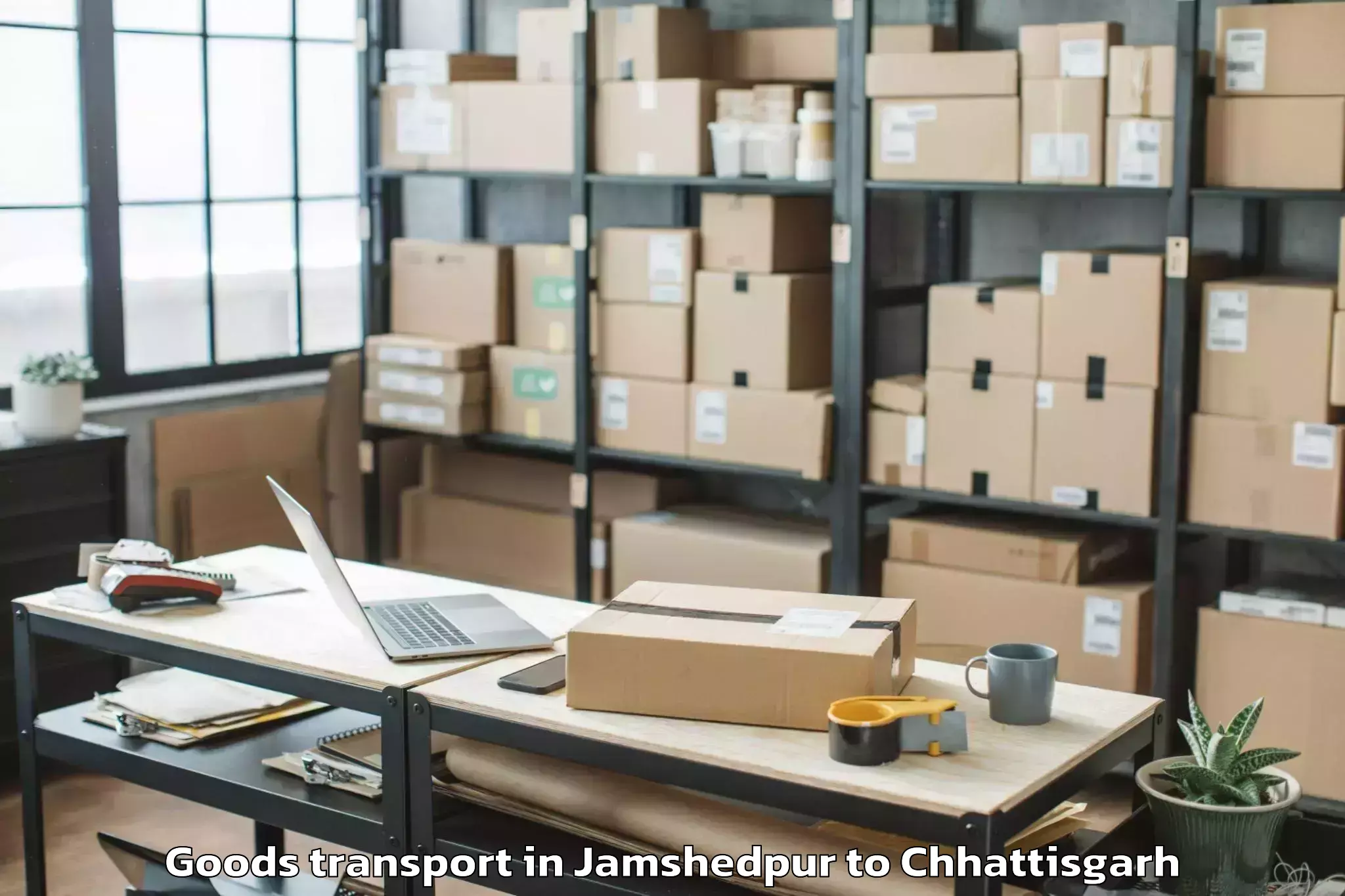 Top Jamshedpur to Patan Durg Goods Transport Available